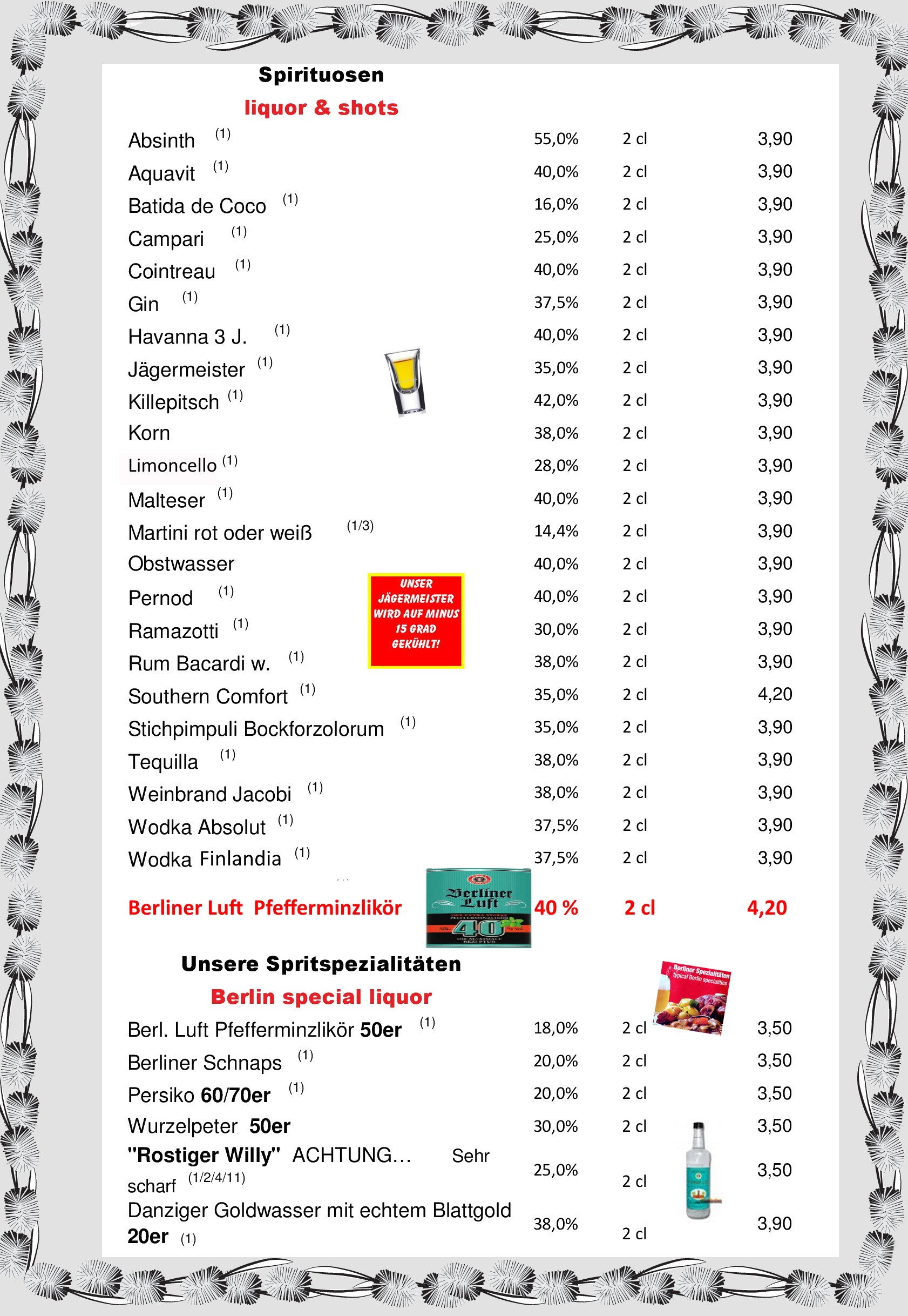 Getränkekarte 2018 Seite 09